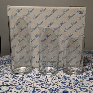 VTG Princess House Crystal Vase Set